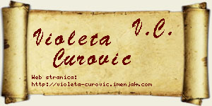 Violeta Čurović vizit kartica